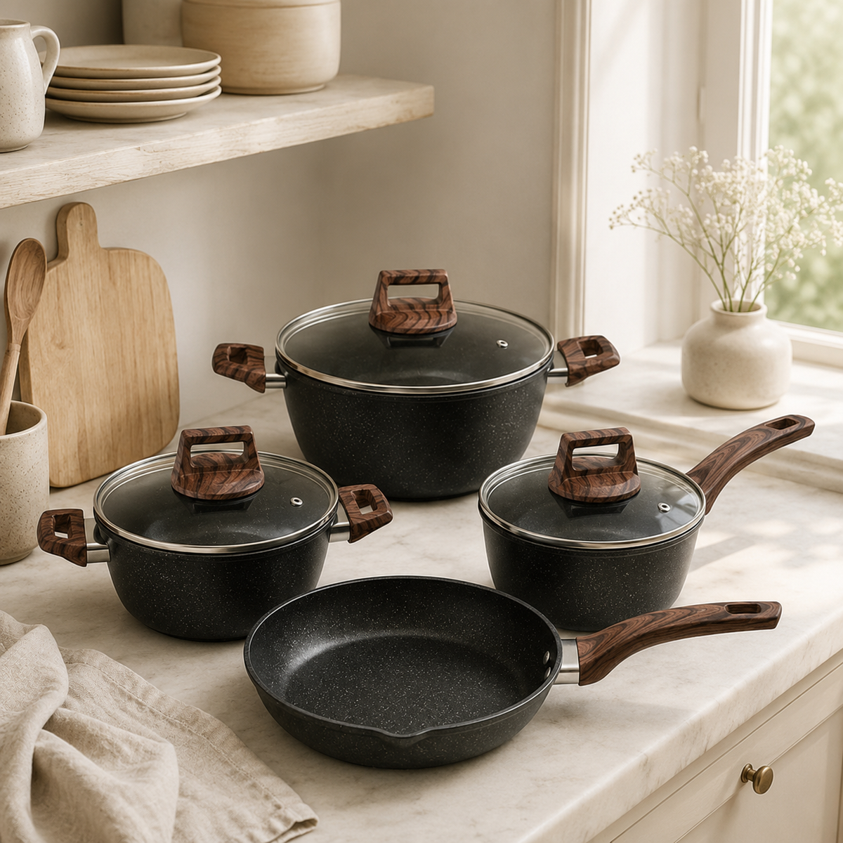 Set de Cocina Antiadherente 4 Piezas