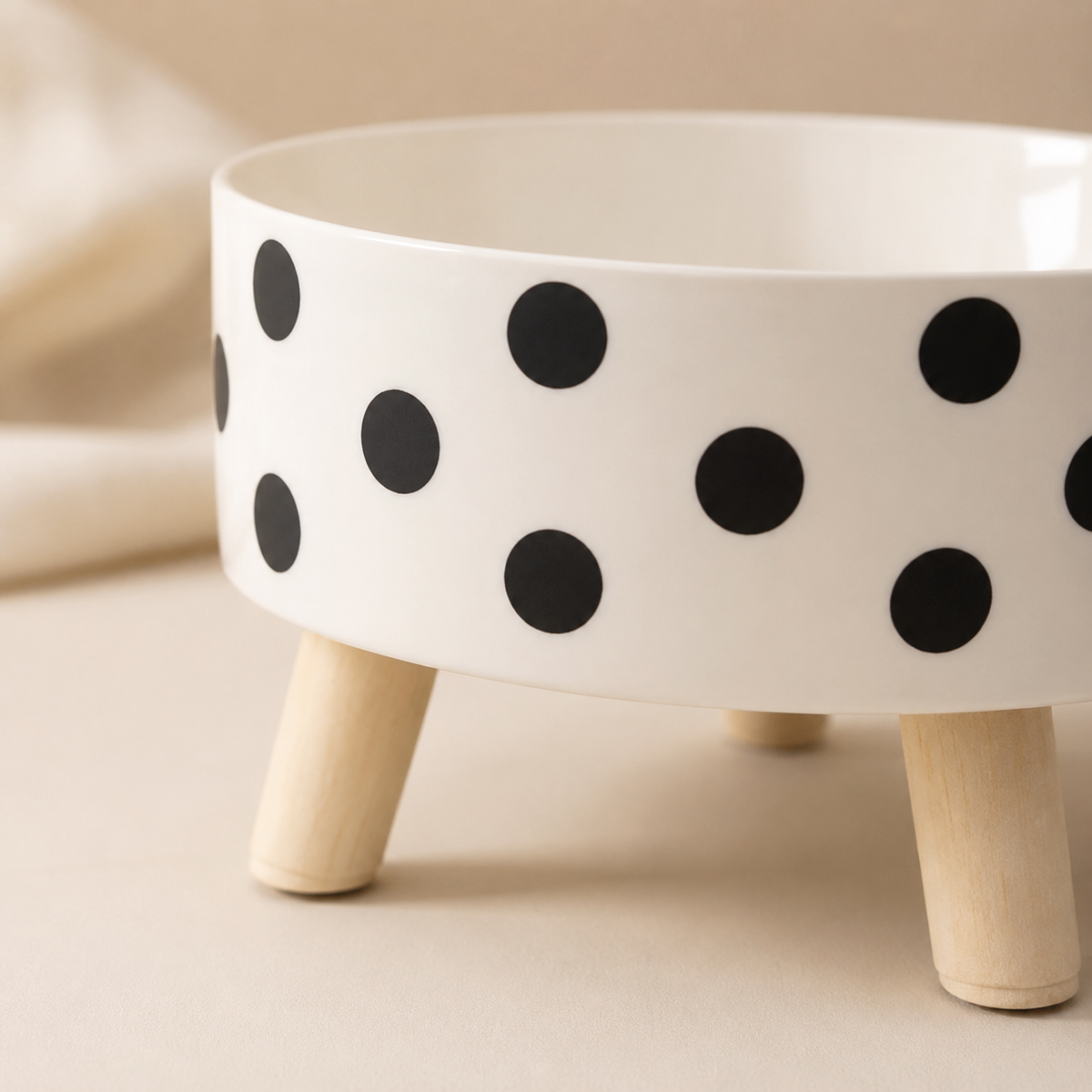 Bowl Elevado para Mascotas | Lunares