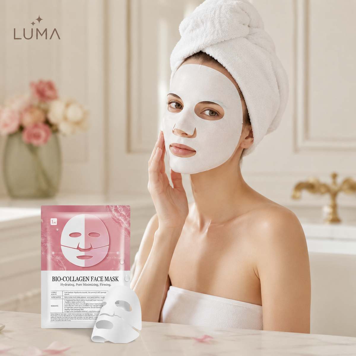 Mascarilla Facial de Biocolágeno | Hidratación, Firmeza y Luminosidad